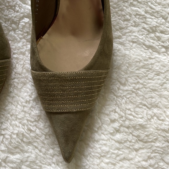 Jaime Mascaro Suede Angelia Neit Heels in Green/Brown Size-EU 41/USA 10 NWT - Picture 4 of 14